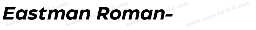 Eastman Roman字体转换